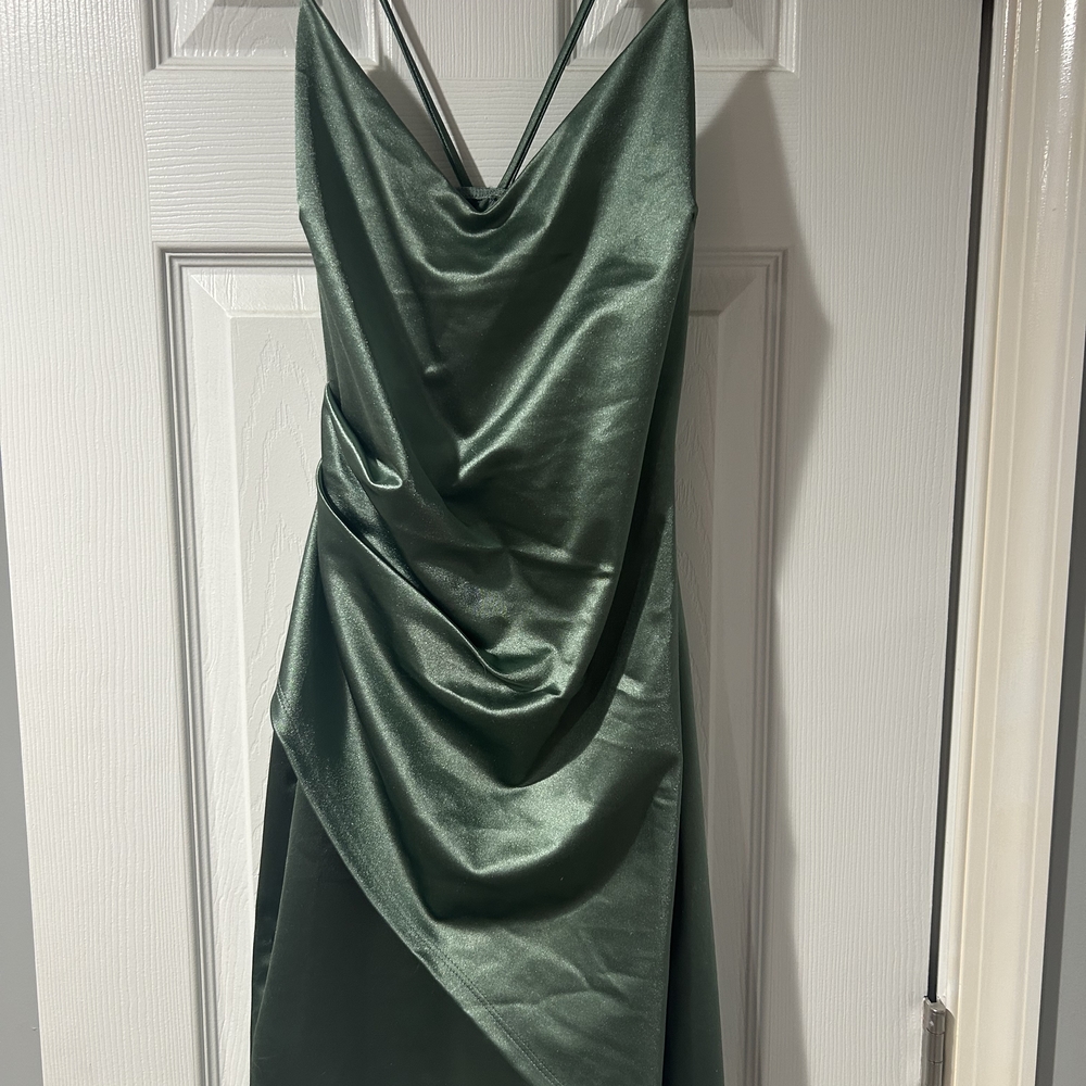 Windsor Emerald Satin Mini Dress